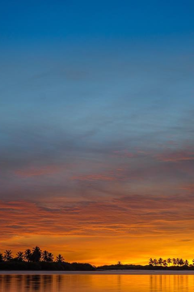 Ocean Sunset wallpaper 640x960