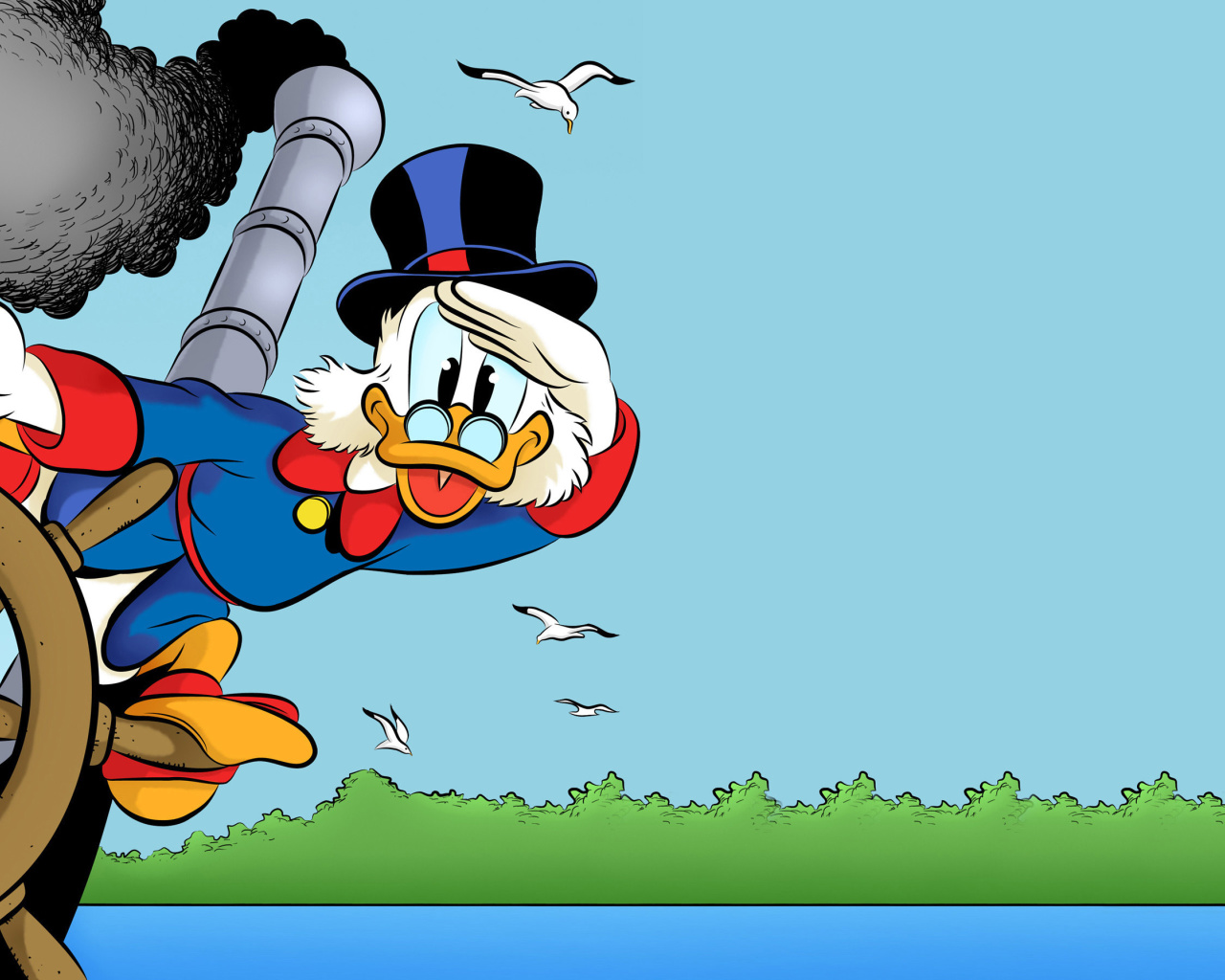 Screenshot №1 pro téma Scrooge McDuck from Ducktales 1280x1024