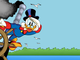 Das Scrooge McDuck from Ducktales Wallpaper 320x240