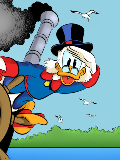 Scrooge McDuck from Ducktales wallpaper 480x640