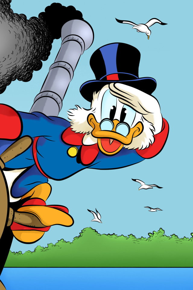 Fondo de pantalla Scrooge McDuck from Ducktales 640x960