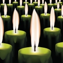 Sfondi Green Candles 128x128