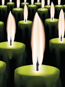 Green Candles wallpaper 132x176