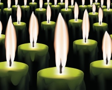 Green Candles wallpaper 220x176