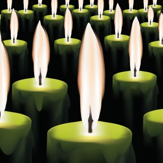 Green Candles sfondi gratuiti per 208x208