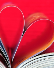 Book Pages Form A Heart wallpaper 176x220