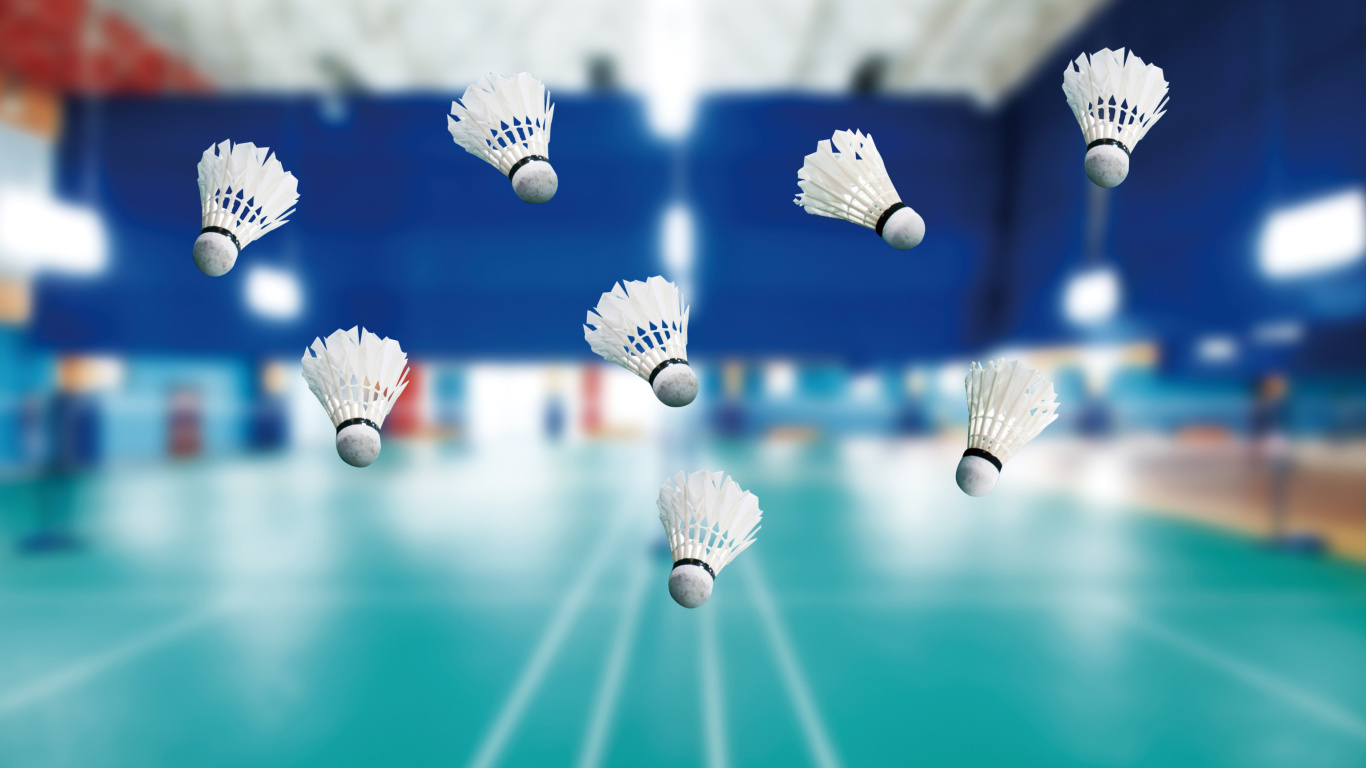 Fondo de pantalla Badminton Court 1366x768
