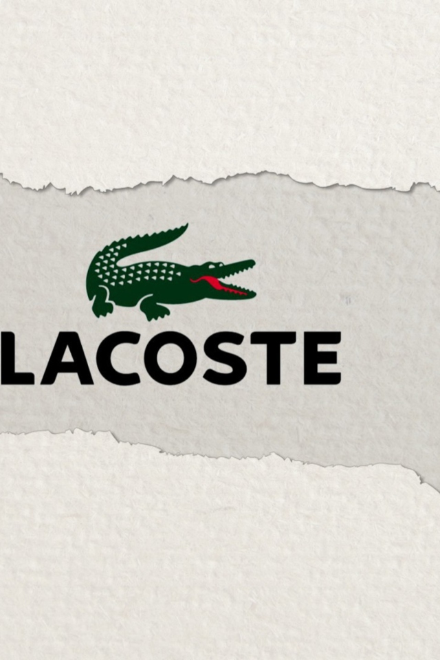 Das Lacoste Logo Wallpaper 640x960