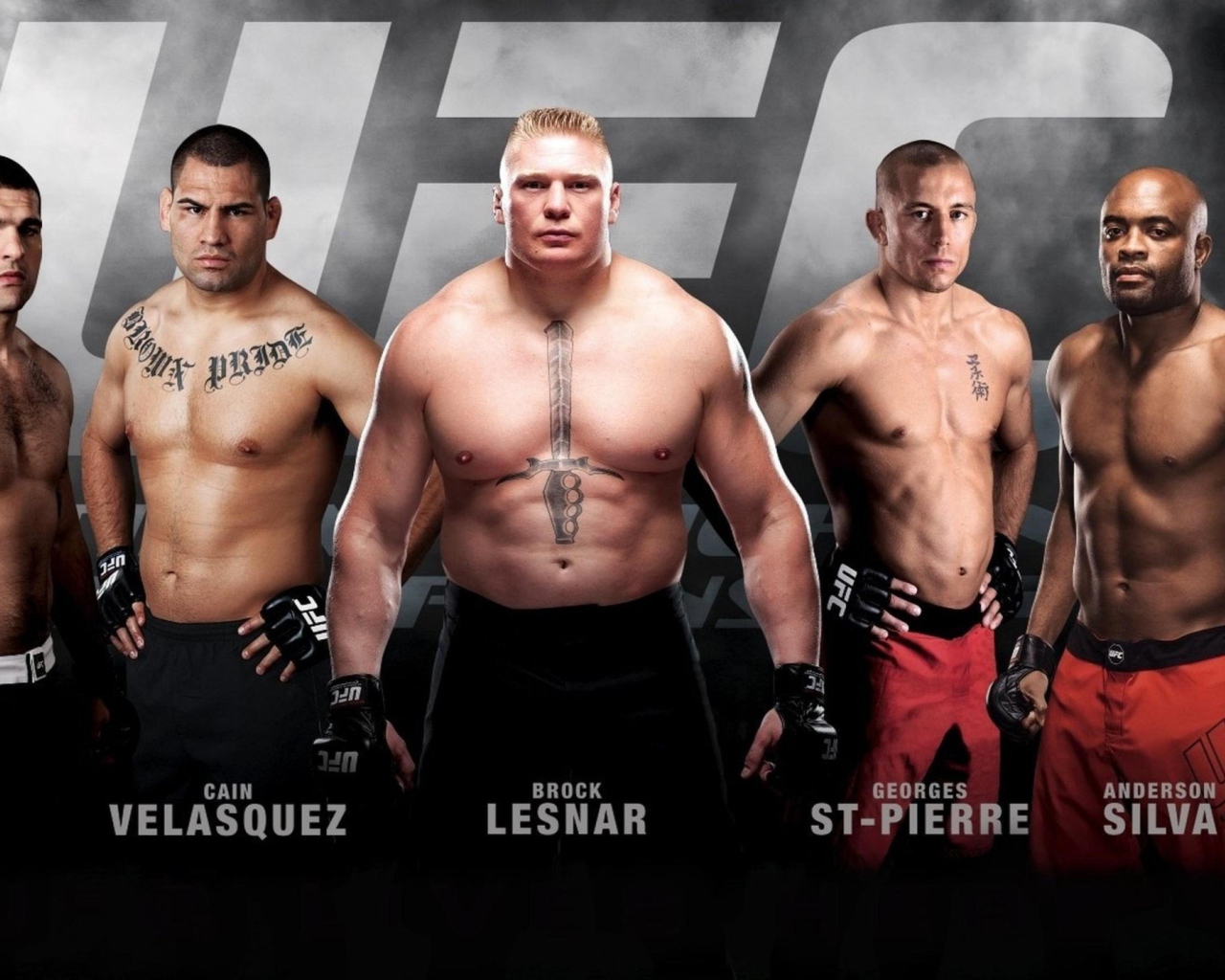 Ufc Mma Mixed Fighters wallpaper 1280x1024