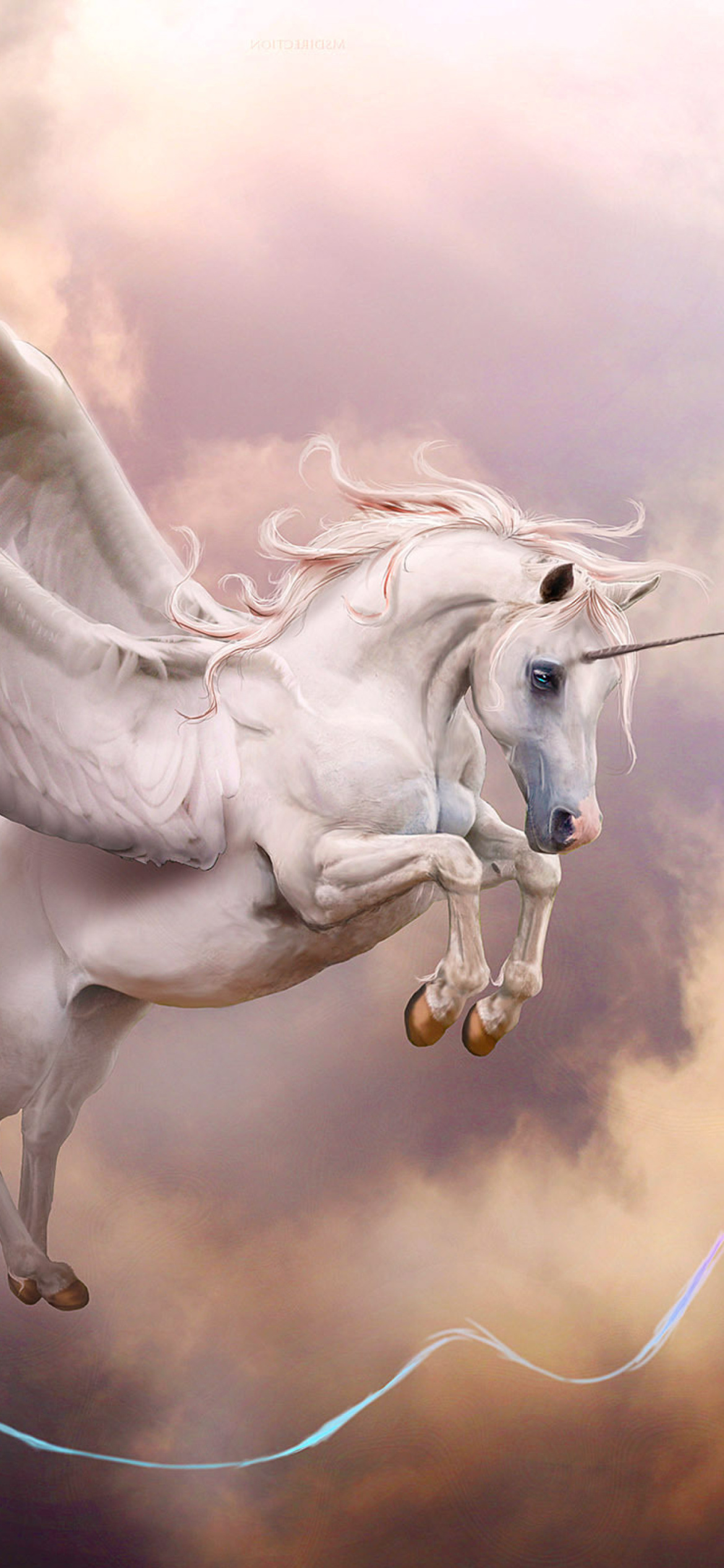 Das Pegasus, Unicorn Wallpaper 1170x2532