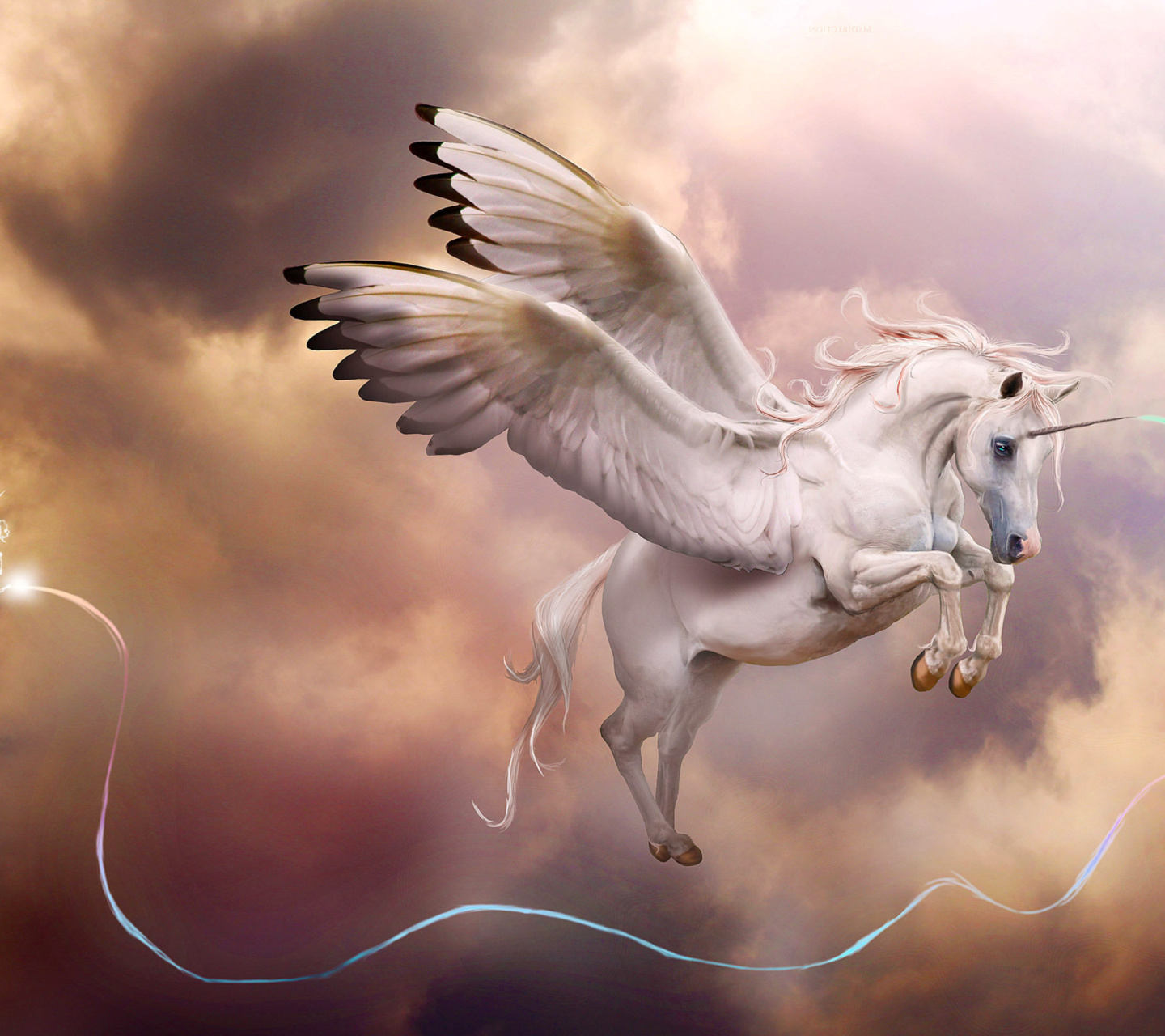 Обои Pegasus, Unicorn 1440x1280