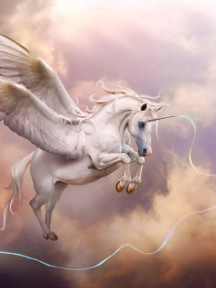 Sfondi Pegasus, Unicorn 240x320