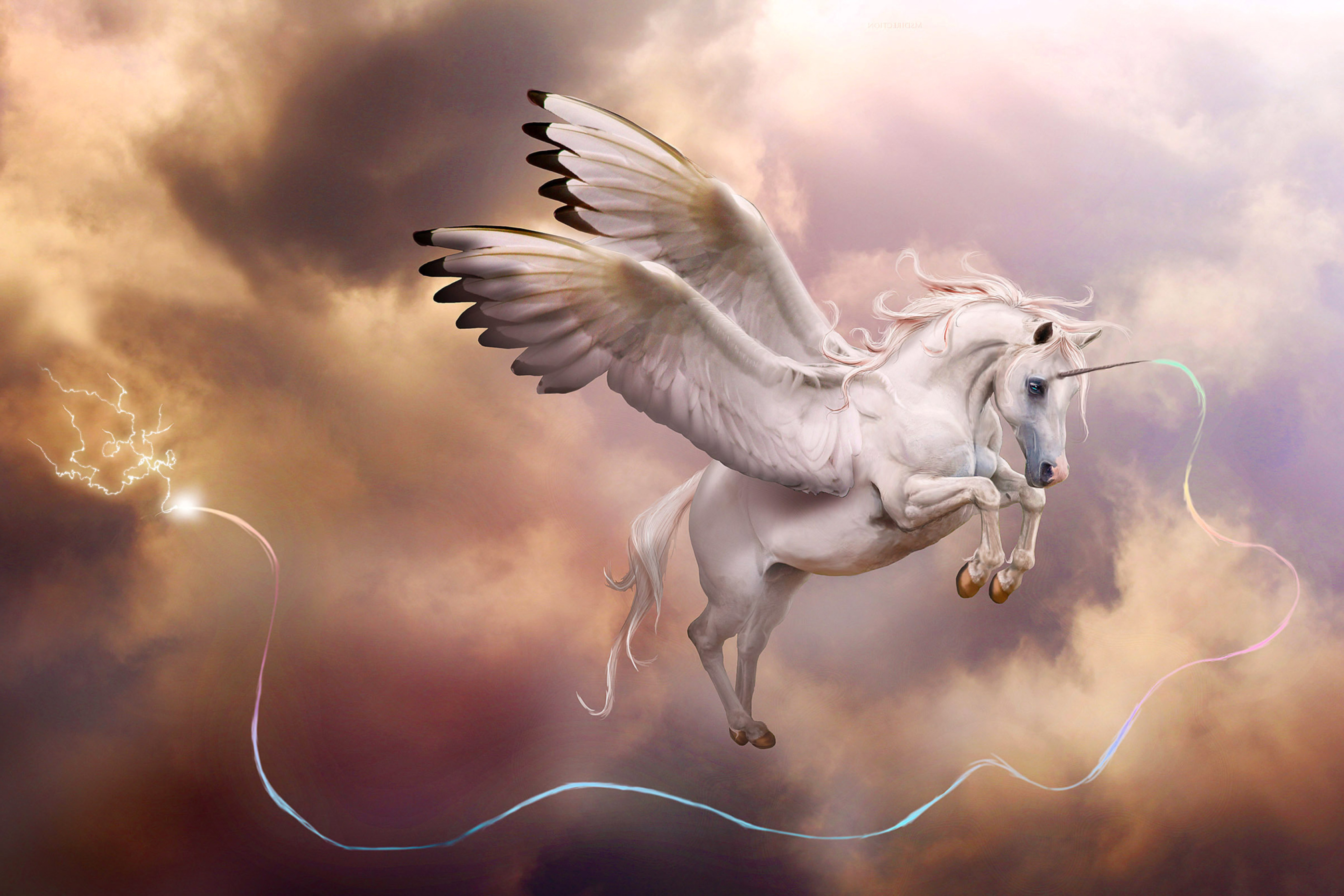 Sfondi Pegasus, Unicorn 2880x1920