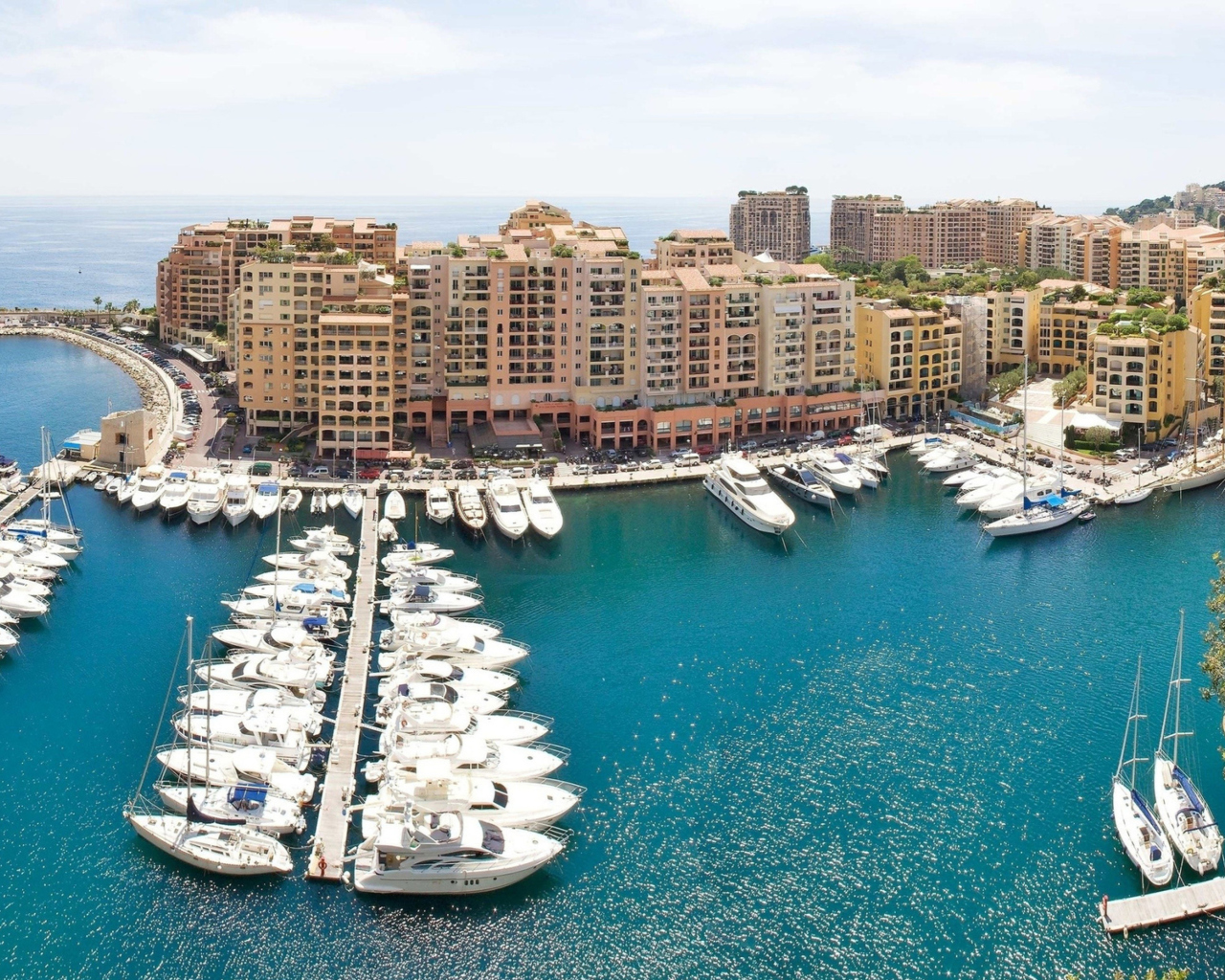 Обои Posh Monaco Yachts 1280x1024