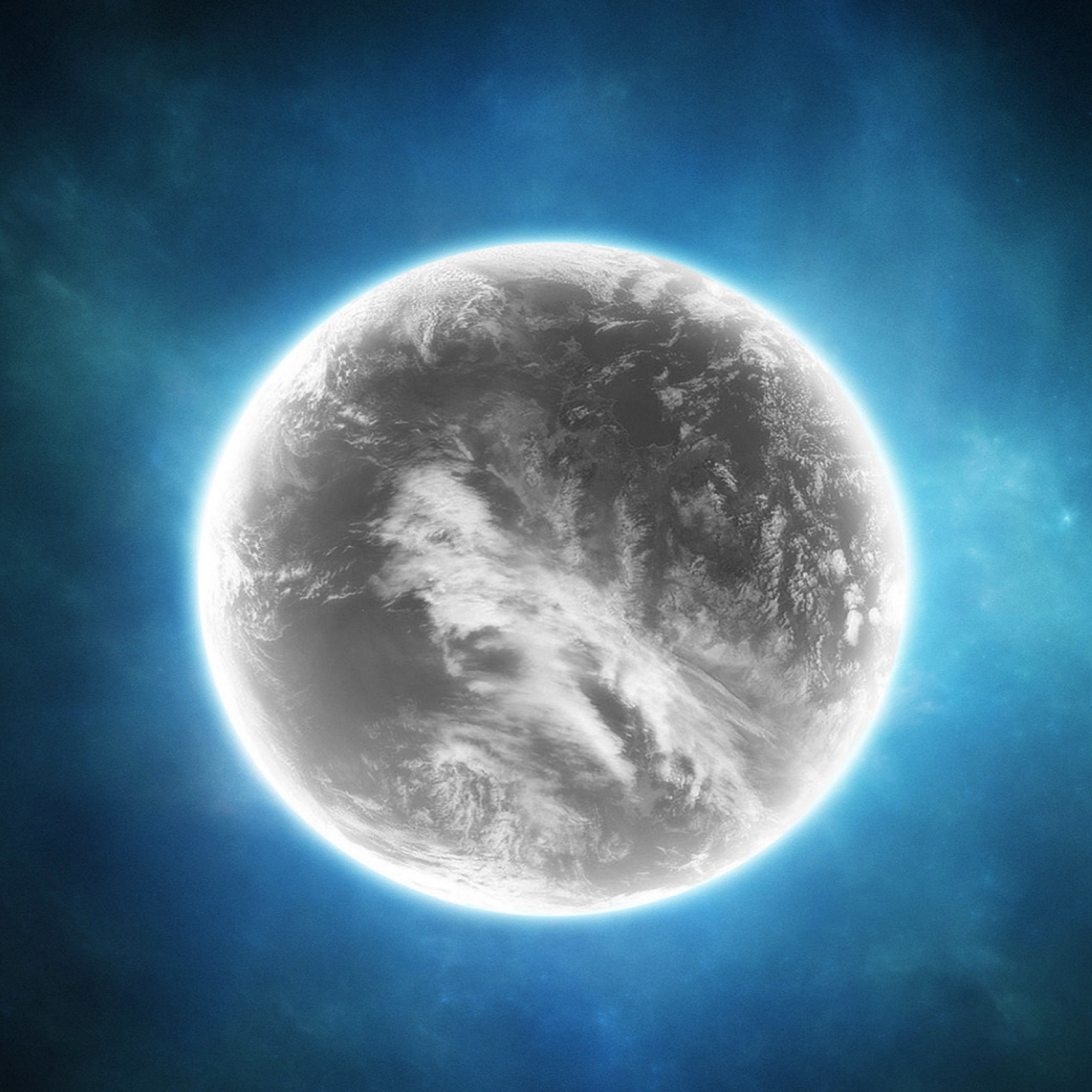 Fondo de pantalla Gray Planet 2048x2048