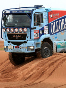 Das Dakar Rally Man Truck Wallpaper 132x176