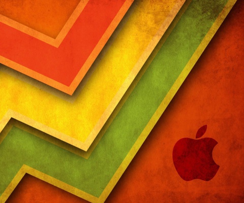 Das Apple Macintosh Logo Wallpaper 480x400