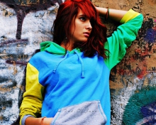 Graffiti Girl wallpaper 220x176