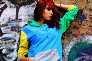 Graffiti Girl Wallpaper for Android, iPhone and iPad
