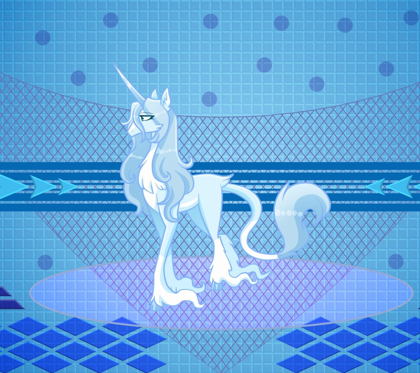 Sfondi My Little Pony Blue Style 1440x1280