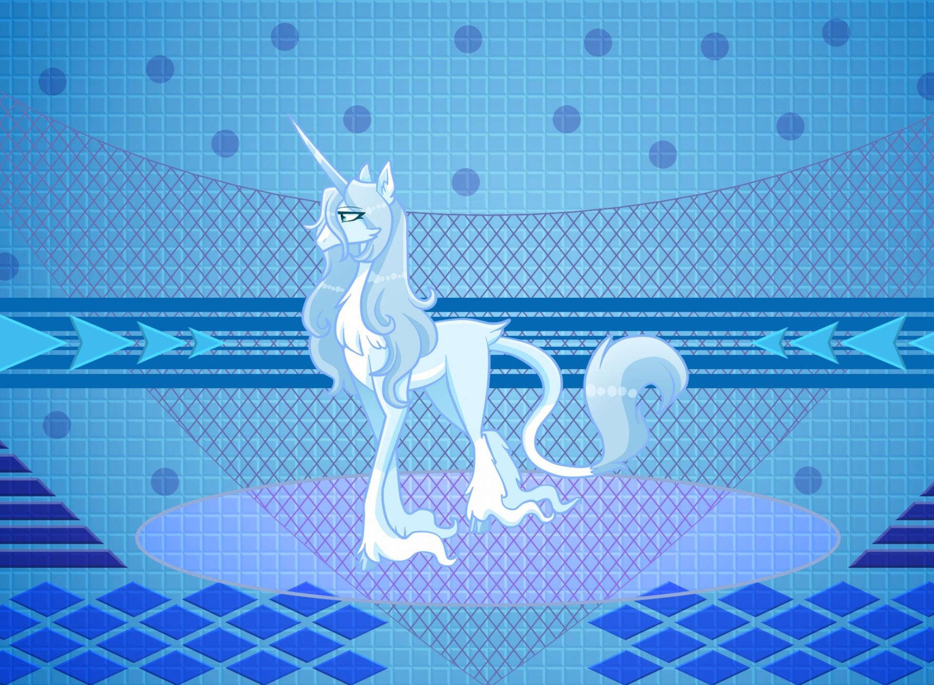 Fondo de pantalla My Little Pony Blue Style 1920x1408