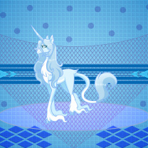 Das My Little Pony Blue Style Wallpaper 208x208