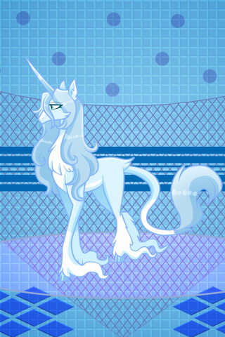 Fondo de pantalla My Little Pony Blue Style 320x480