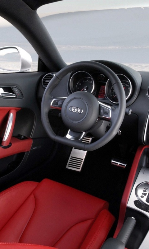 Обои Audi TT 3 2 Quattro Interior 480x800