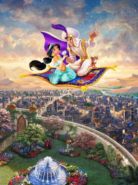 Fondo de pantalla Aladdin 480x640