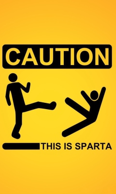 This Is Sparta wallpaper 240x400