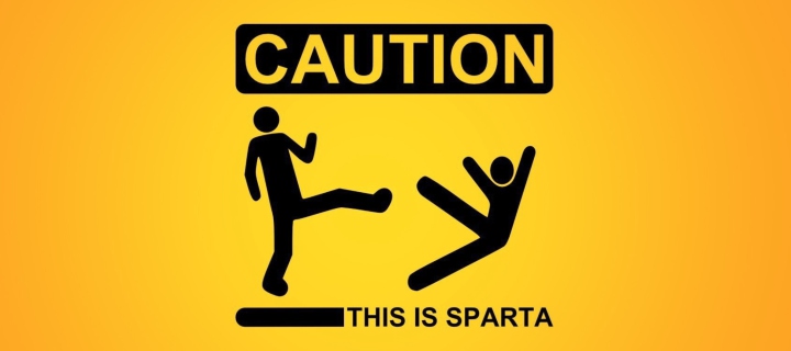 This Is Sparta wallpaper 720x320