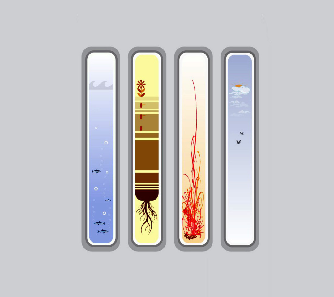 Das Four Elements Wallpaper 1080x960