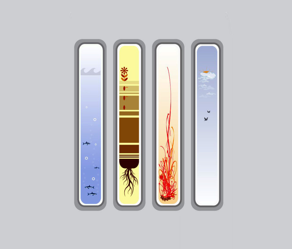 Das Four Elements Wallpaper 1200x1024