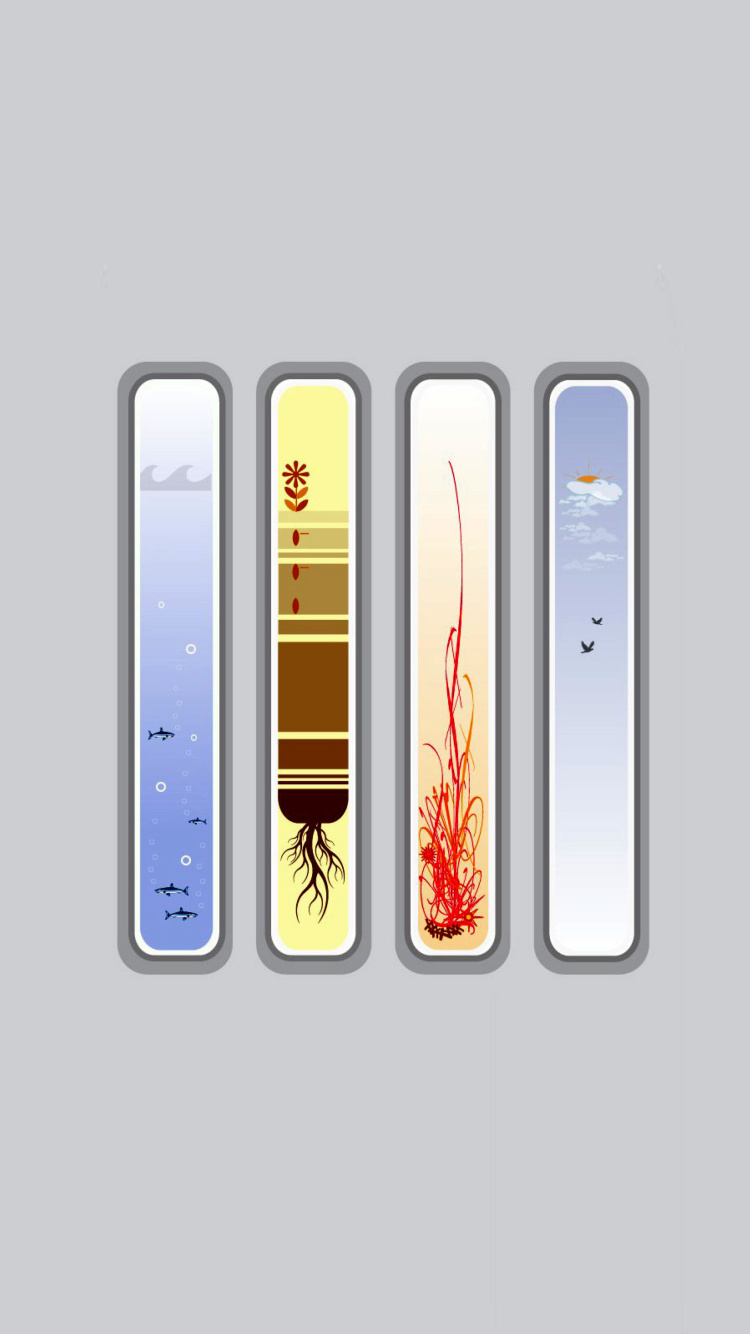 Four Elements wallpaper 750x1334