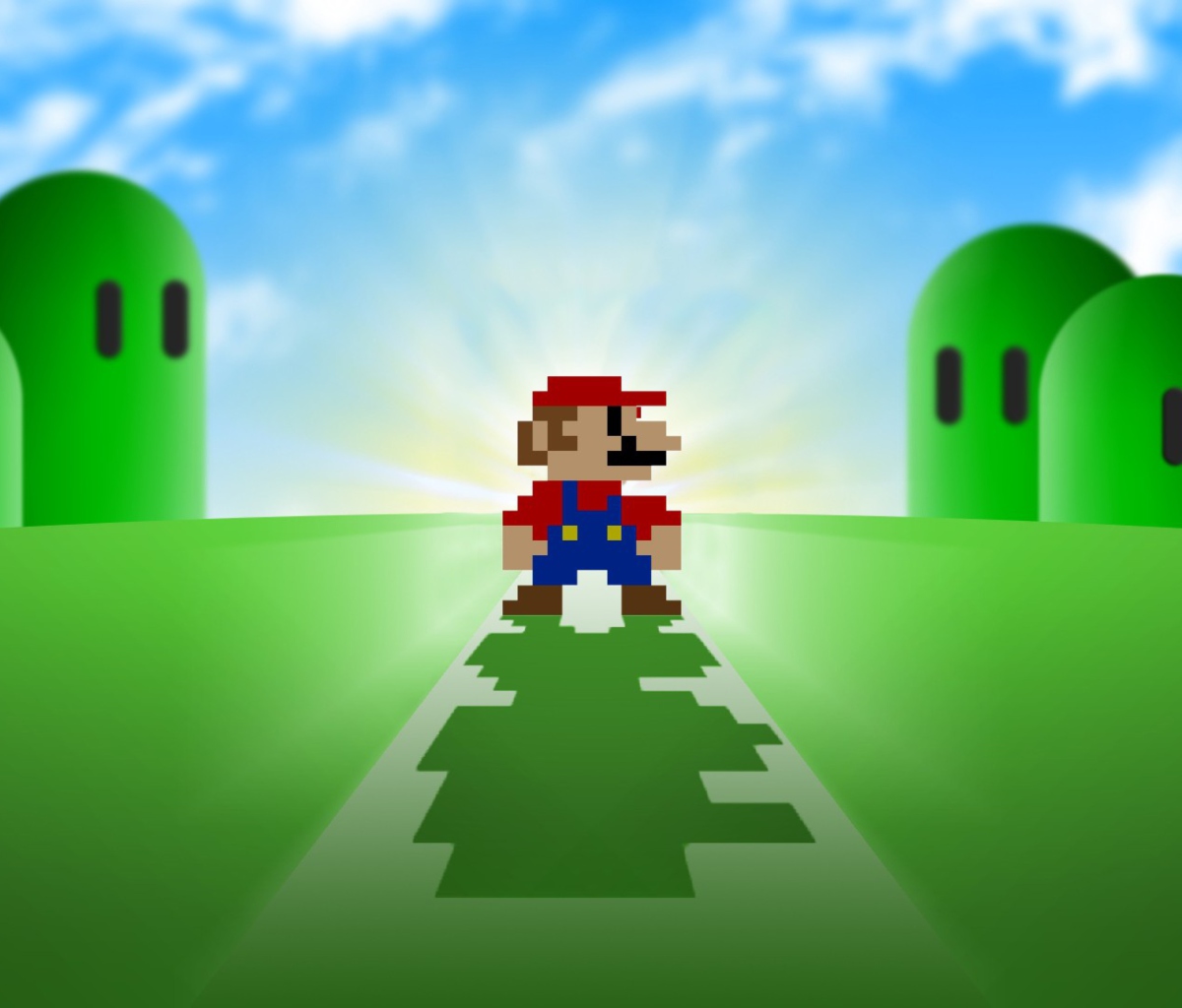 Super Mario Video Game wallpaper 1200x1024