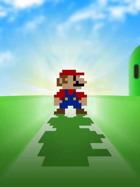 Super Mario Video Game wallpaper 480x640