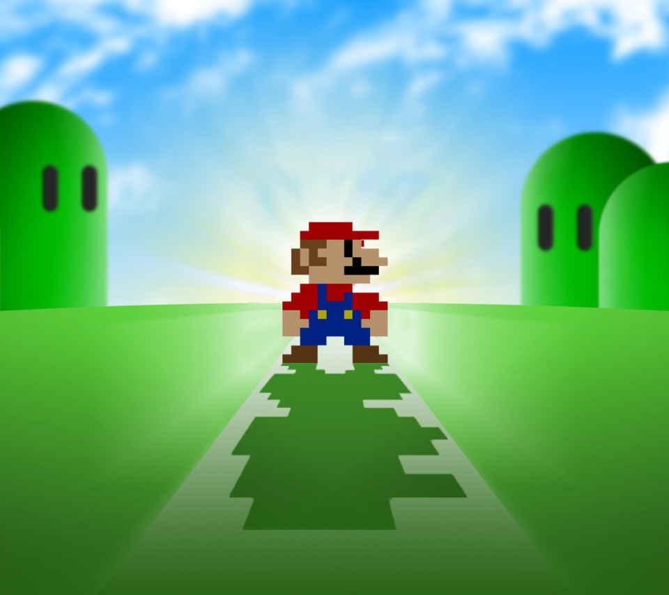 Das Super Mario Video Game Wallpaper 960x854