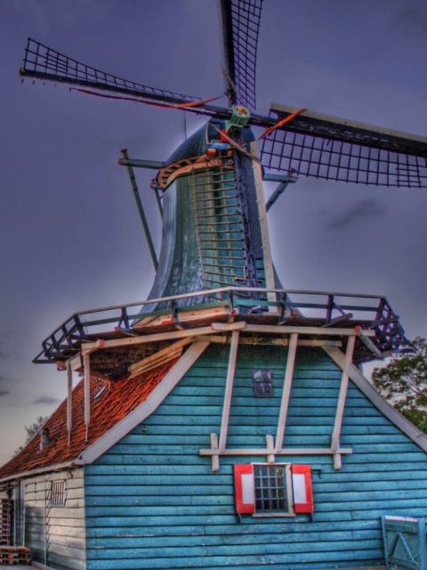 Обои Windmill 480x640