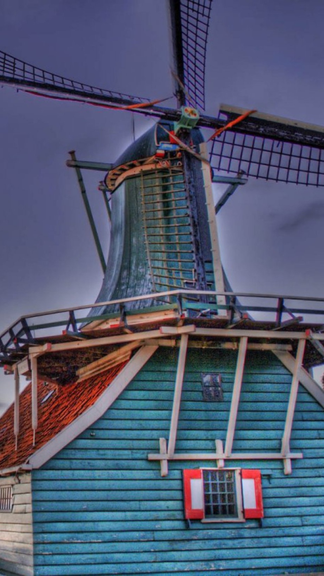 Windmill wallpaper 640x1136
