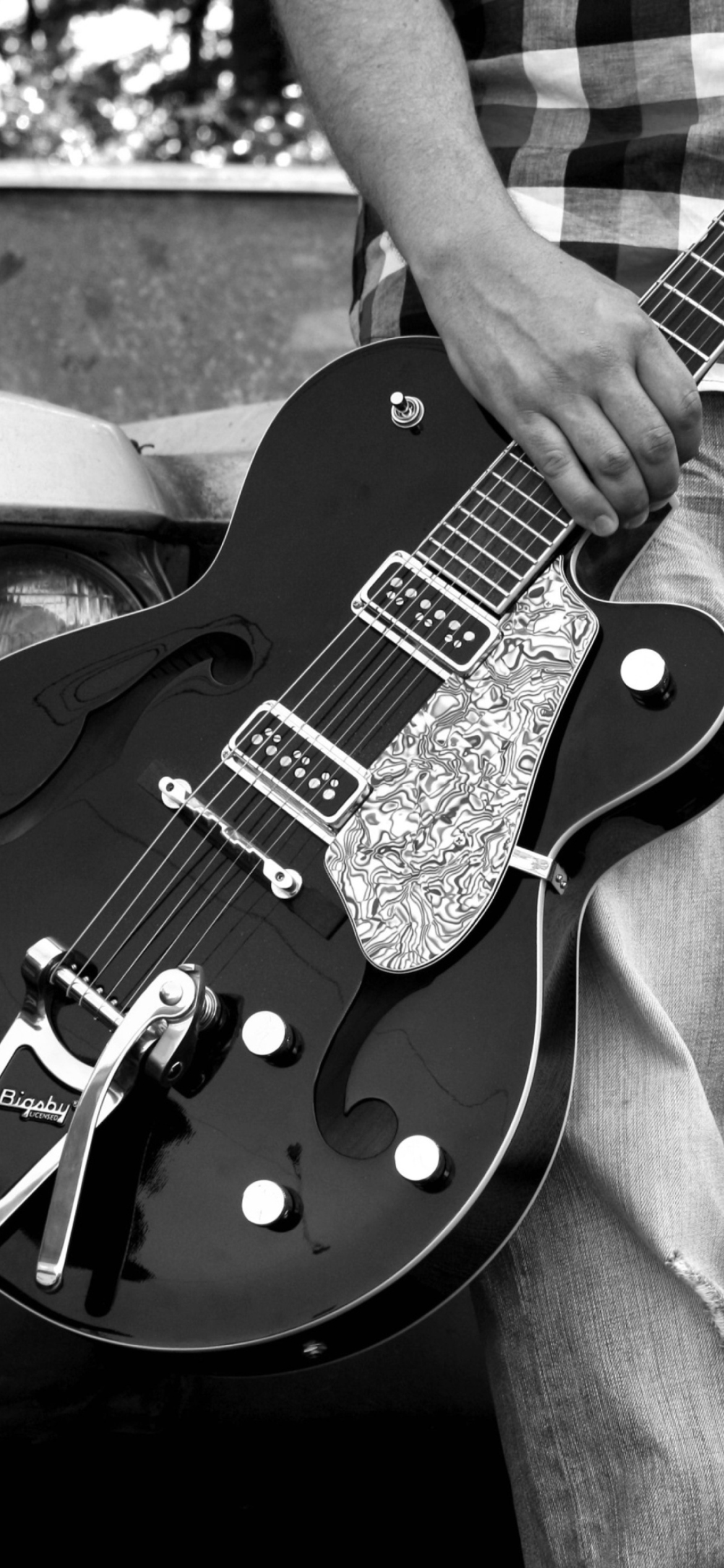 Das Guitar Bigsby Wallpaper 1170x2532