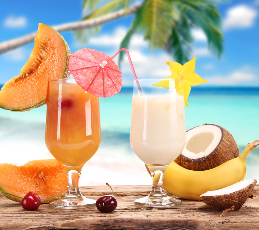 Das Tropical Cocktail Wallpaper 1080x960