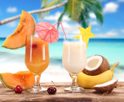Tropical Cocktail wallpaper 176x144