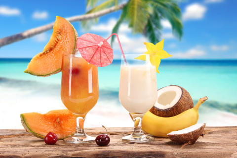 Tropical Cocktail wallpaper 480x320
