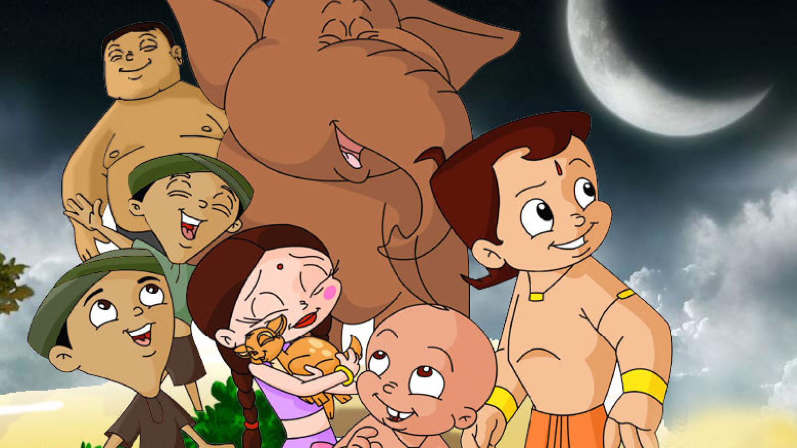 Screenshot №1 pro téma Chota Bheem 1600x900