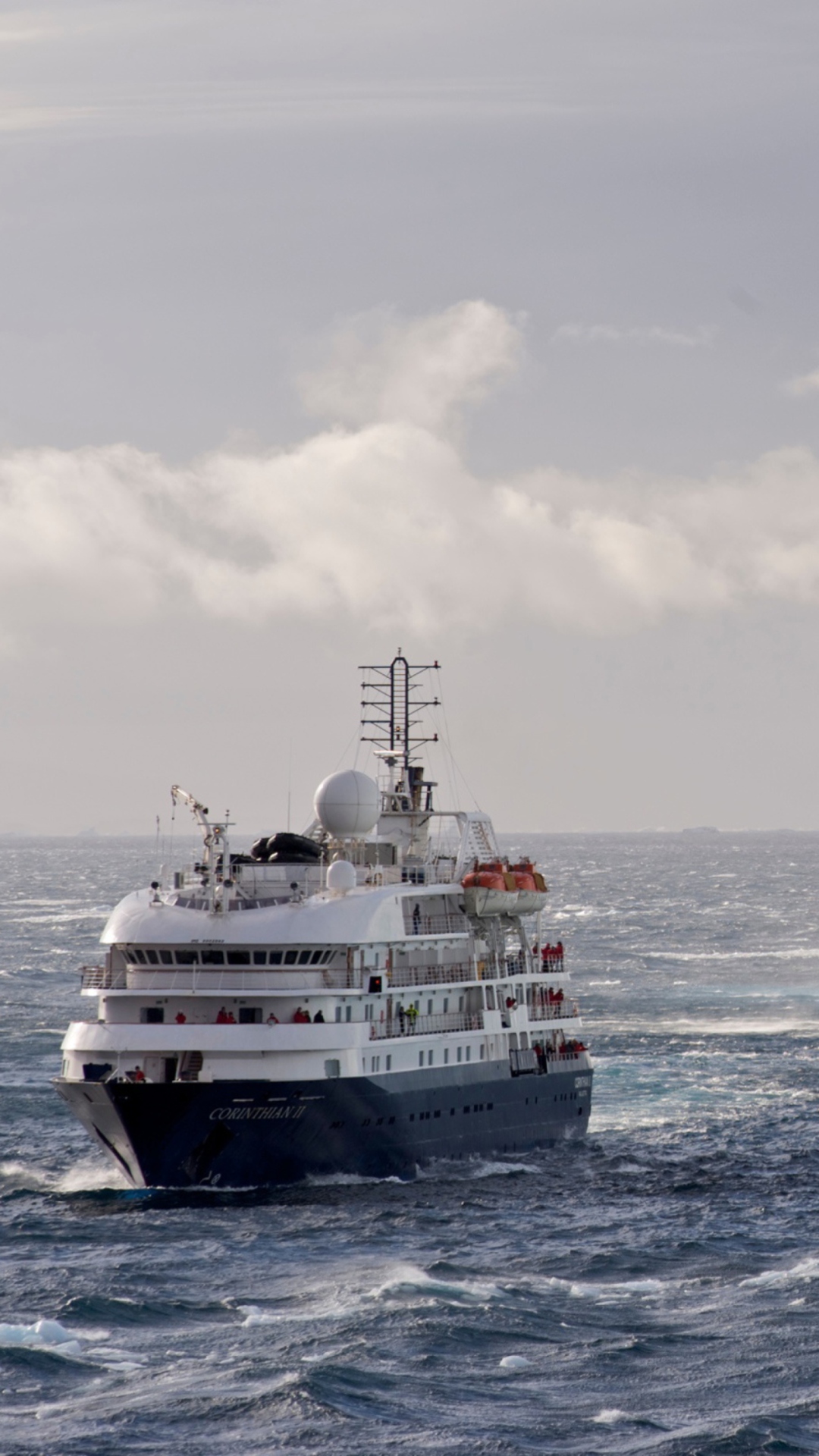 Sfondi Antarctica Iceberg Ship 1080x1920