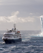 Sfondi Antarctica Iceberg Ship 176x220