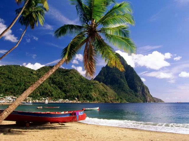 Das Caribbean Beach Wallpaper 640x480