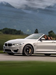 Das BMW M4 Convertible Wallpaper 240x320