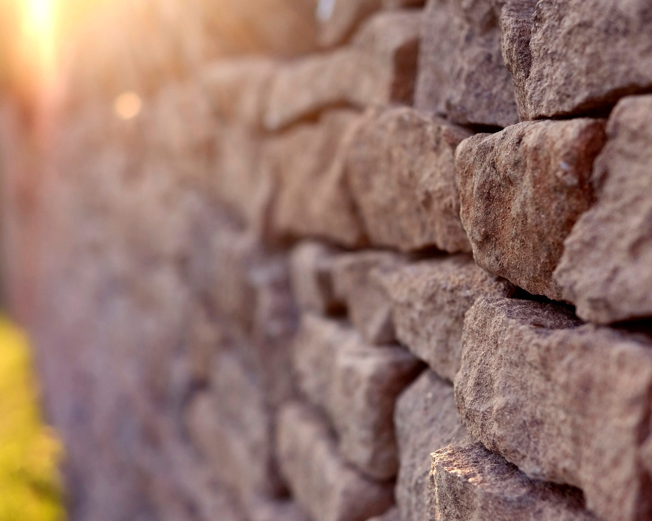 Macro Brick Wall Closeup screenshot #1 1280x1024