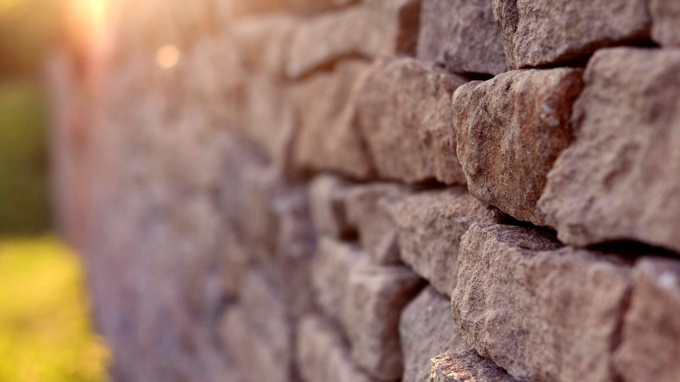 Macro Brick Wall Closeup screenshot #1 1366x768